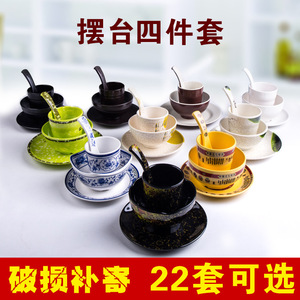 ชุดภาชนะสำหรับหม้อไฟเมลามีนลายพอร์ซเลน 4 ชิ้น ทรงกลม สีพื้น สำหรับใช้ในโรงแรมและร้านอาหาร - Product Image 5