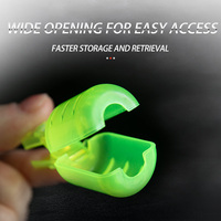 Protège-Hameçons de Pêche en Bois pour Crevettes et Calamar, Étui de Protection pour Hameçons, Accessoires de Pêche