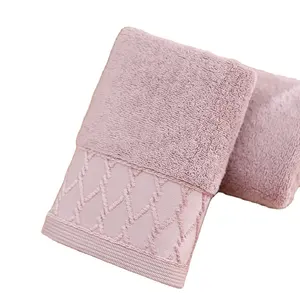 Банные полотенца 100% хлопок для рук/лица/мочалка белый отель на заказ хлопок банное полотенце
