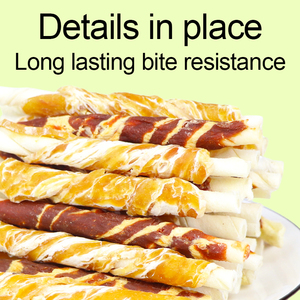 Bâtonnets de viande de poulet, canard et bœuf enveloppés de cuir de vache composite, friandises <span class=keywords><strong>pour</strong></span> chiens, vente en gros OEM - Product Image 3