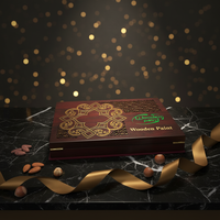 Boîte de rangement en bois MDF personnalisée pour thé, gravée au laser, avec gravure de dates, coffret cadeau islamique en bois sculpté