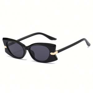 Gafas de Sol de Moda Retro 2025 con Logotipo Personalizado, Gafas de Sol de Aleación con Forma de Ojo de Gato y Protección UV400 para Mujer - Product Image 3
