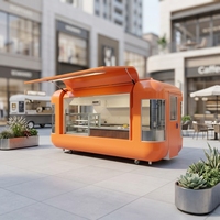 Pavillon alimentaire extérieur fixe, kiosque de vente au détail personnalisé, stand de restauration rapide de rue, usine
