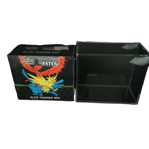 Jihong Tùy Chỉnh Thân Thiện Với Môi Acrylic Elite Huấn Luyện Viên Bảo Vệ Hộp Từ Nắp Phù Hợp Cho Poke Mon Cho Bán Lẻ Kệ Trưng bày Cửa Hàng - Product Image 4