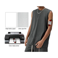 Papier de transfert d'eau temporaire imprimable mat de haute qualité, encre noire couleur CMJN, pour imprimante laser, expédition rapide