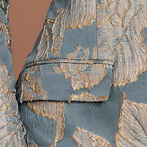 Completo Blazer con Stampa a Foglie Personalizzato per Donne Elegante Tailleur Formale da <span class=keywords><strong>Donna</strong></span> - Product Image 5