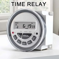 Temporizador Digital Inteligente ZNTIER TM-619 30A 220V con Programación Semanal, Funcionamiento de 24 Horas, Alimentado por Batería, Cubierta de Protección IP20