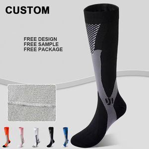 Chaussettes <span class=keywords><strong>de</strong></span> compression personnalisées pour la course à pied (hommes et femmes) – <span class=keywords><strong>Bas</strong></span> <span class=keywords><strong>de</strong></span> compression pour sports <span class=keywords><strong>de</strong></span> plein air, marathon, varices et soutien du <span class=keywords><strong>bas</strong></span> du corps - Product Image 1