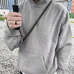 Sweat à capuche pour homme de qualité supérieure, poids lourd 340 g/m², motif uni, respirant, coupe classique, streetwear premium uni - Product Image 4