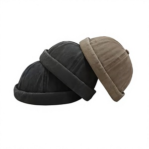 Casquette Melon Vintage Hip-Hop Vierge en Gros, Personnalisable avec Broderie et Impression de Logo, Chapeau Souple sans Visière Réglable - Product Image 1