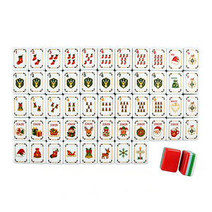 Tuiles de mahjong en acrylique à quatre couches sur le thème de Noël, design moderne et créatif, personnalisables, en stock - Product Image 5