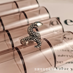 <b>Titanium</b> Steel Snake <b>Ring</b> Unisex Punk Style Animal Jewelry Gift SA299 - Product Image 3