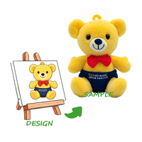Peluche personnalisée super douce de 10 cm avec voix, en nylon brodé et matériaux en peluche longue, design Kawaii, ODM disponible