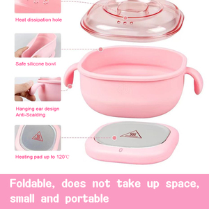 Thiết Kế Mới 250Ml Mini Silicone Bát Ánh Sáng & Gấp Sáp Tan Xách Tay Tóc Loại Bỏ Nồi Sáp Ấm Hơn Máy Cho Spa Nhà - Product Image 2