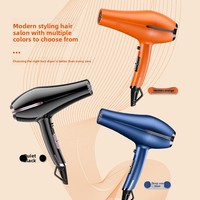 Sèche-cheveux professionnel domestique à température constante 2000W haute puissance, 3 vitesses, buse à jet unique, ions négatifs, protection contre la surchauffe
