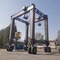Grue portique mobile Zehua RTG à pneus sur chenilles avec poulie de roue pour conteneurs - Prix promotionnel