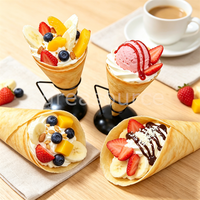 Modèle de crêpe artificielle réaliste pour vitrine de café, décoration de vitrine, accessoire de présentation alimentaire