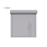 Volet roulant à grille perforée enroulable en acier électrique industriel