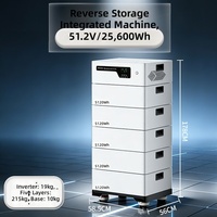 Système de stockage d'énergie solaire tout-en-un empilable de 62 kWh pour usage résidentiel hors réseau
