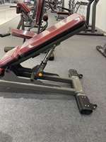 Banc horizontal réglable en métal, stable, pour entraînement de force, équipement de fitness multifonctionnel