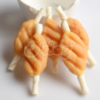 Friandises pour animaux de compagnie en gros : Ailes de poulet sur brochettes pour chiens – Fabricant OEM – Populaire, personnalisable, très demandé