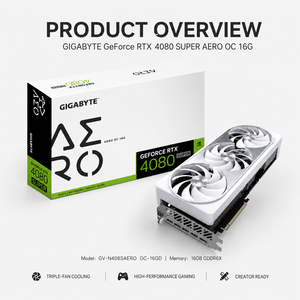 Tarjeta Gráfica para Juegos RTX 4080 16GB AERO OC Usada, con Memoria GDDR5, 4 Años de Garantía, GIGABYTE RTX 408 Profesional para Escritorio - Product Image 6