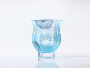 Ensemble de tasses à thé en forme de fleur en verre de cristal gravé à la main pour la décoration de la maison et la collection de thé de l'après-midi - Product Image 6