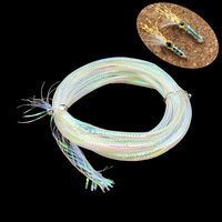 OEM Perlweiße Geflochtene Mylar-Schläuche Fliegenbindematerialien 2mm-10mm Realistisches Fischschuppen-Gewebe für Streamer Barsch Hecht Lachs