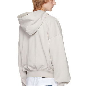 Sweat-shirts à capuche pour hommes de haute qualité, à fermeture éclair, en coton épais, avec logo personnalisé, streetwear, sweat-shirt à fermeture éclair pour OEM - Product Image 2