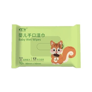 ซูเซียง เบบี้ เวท ไวป์ส 10 ชิ้น แบบพกพา หนาขึ้นสำหรับทำความสะอาดมือและปาก ขนาดพกพาสำหรับเดินทาง - Product Image 2