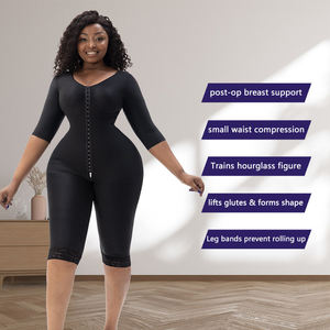 Faja Colombiana Postoperatoria de Compresión Alta Etapa 1 con Cierre en la Entrepierna para Liposucción - Product Image 1