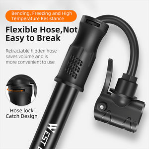 WEST BIKING-minibomba de alta presión para bicicleta, válvula Schrader <span class=keywords><strong>Presta</strong></span>, portátil, ligera, impermeable, para ciclismo al aire libre - Product Image 4
