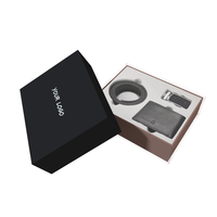 Caja de Regalo de Cartón Reciclable Negra Personalizada, Caja de Embalaje de Lujo para Cinturones, Carteras y Joyas