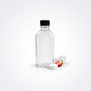 Bouteille en plastique PET vierge réutilisable de 220 ml avec bouchon à vis anti-fuite pour smoothies et jus - Product Image 1
