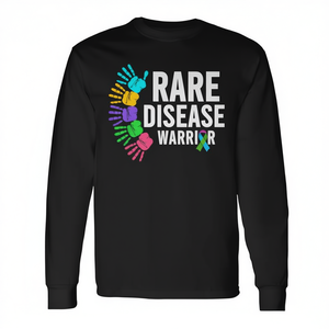 Maglietta a maniche lunghe Rare Disease Warrior, maglietta per la sensibilizzazione per la Giornata delle malattie rare - Product Image 2