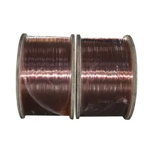 Fio de cobre esmaltado redondo para ferramentas de enrolamento de motor fio revestido de cobre isolado de 0.08 mm