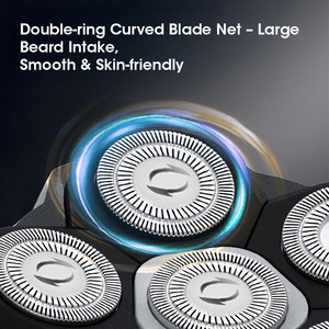 New resuxi 373 từ lưỡi dao cạo râu điện hói đầu IPX6 không thấm nước 2 tốc độ hiển thị lớn với EVA du lịch trường hợp cho nam giới - Product Image 4