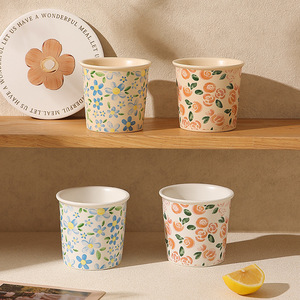 Tazza Vintage in Ceramica con <span class=keywords><strong>Design</strong></span> Floreale Francese, Alta Qualità Cromatica, per Caffè/Latte, Uso Femminile in Ufficio - Product Image 1