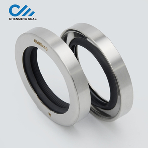 Joint d'étanchéité à l'huile PTFE 45*65*10 avec logement en acier inoxydable, simple/double lèvre, pour compresseur d'air à vis, pièces de rechange, marque Ceimin - Product Image 2