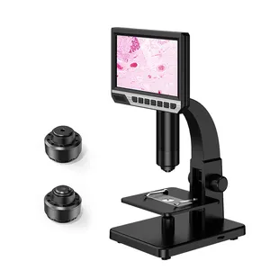 ALEEZI 315 7inch Large Color LCD Screen Video Remote Control 12MP 1200X Digital Microscope For Soldering