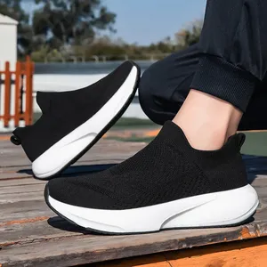 Chaussures de sport respirantes pour hommes et femmes, chaussures de marche en maille pour l'été et l'automne, chaussettes de loisirs, chaussures de course confortables à semelles souples, <span class=keywords><strong>45</strong></span> - Product Image 4