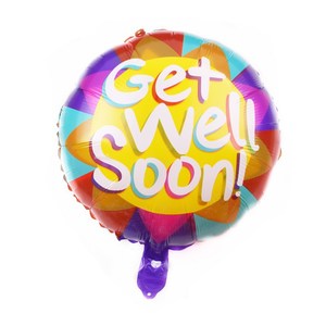Palloncino in Foil Rotondo da 18 Pollici 'Get Well Soon' per Compleanno, Palloncini per Augurare Pronta Guarigione, Decorazioni per Feste di Celebrazione Familiare - Product Image 4