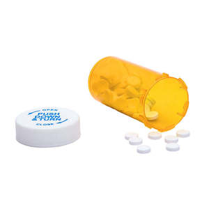 Vòng hình dạng nhựa 8 DRAM RX y học dược phẩm con kháng cap lọ thuốc chai với mũ - Product Image 6