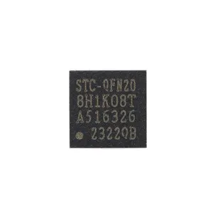 Original authentic STC8H1K08T-33I-QFN20 1T 8051 microprocessor chip