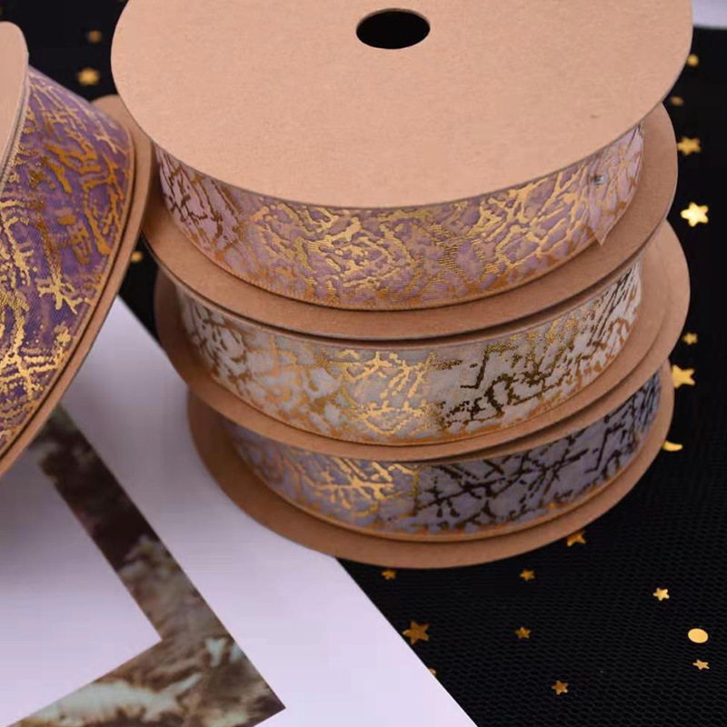 Eco-Friendly Cotton 3cm Meteor Yarn Snow Ribbon 18m for Valentine's Day Cake Baking Gift Packaging DIY Projects Bronzing Spool