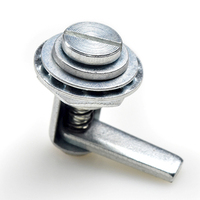 Serrure à came à ressort à réglage automatique pour grande compression, type Tongue Lock 48-12-R, en acier au carbone pour porte