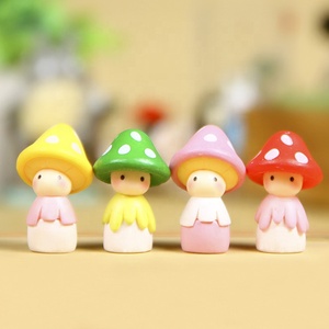 4 Pcs DIY Fairy Garden Cute Mini Animal Plant <strong>Mushroom</strong> Figurines Resin Accessories <strong>for</strong> Home <strong>Decorations</strong> - Product Image 2