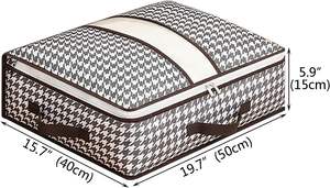 Small Clothes Storage Bag Eco-Friendly Breathable <b>Under</b> <b>Bed</b> Storage Bags for Clothing Blankets - Product Image 3