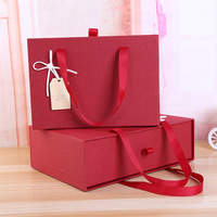 Logotipo personalizado de moda Rosa portátil cajón pulsera joyero superventas collar reloj pequeño regalo caja de embalaje de almacenamiento