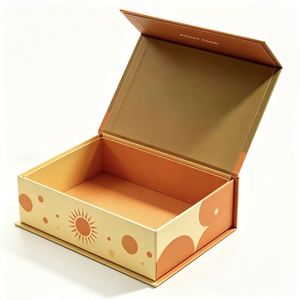 Carton cadeau magnétique pliable FX à faible MOQ, conteneur en papier rigide imprimé UV sélectif pour la commercialisation d'artisanat fait main - Product Image 5